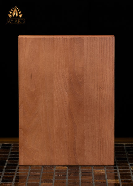 9" Drishti Ganapathi Wood Carving | 8-Armed Ganesha Wall Panel
