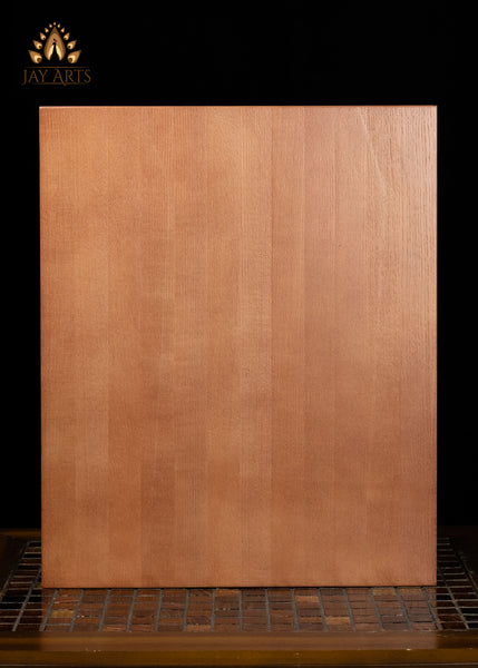 16" Gandhara Style Buddha Wood Carving in Dhyana Mudra |  Buddhist Art Wall Panel