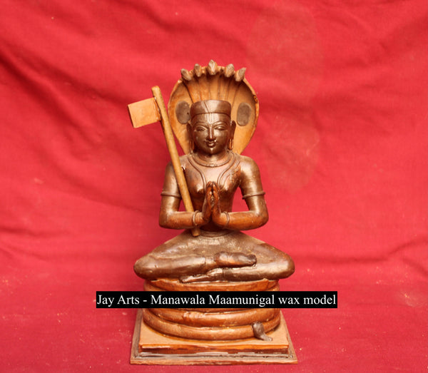 10" Bronze Statue of Manavala Maamunigal The Revered Vaishnava Acharya