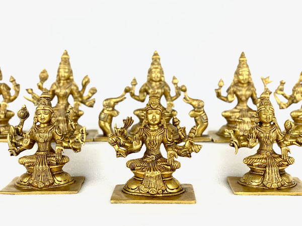 Ashta Lakshmi Set (Brass Statues)