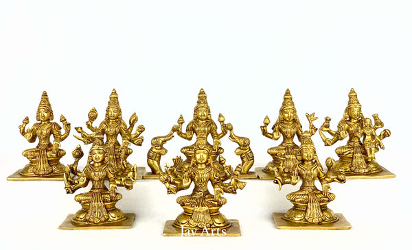 Ashta Lakshmi Set (Brass Statues)