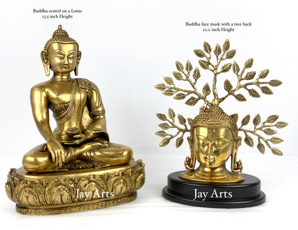 Buddha face mask with a Tree back
