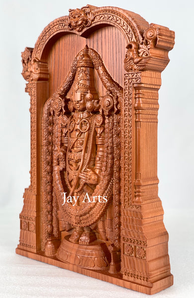 Sri Venkateswara (Lord Balaji) - Ash wood panel