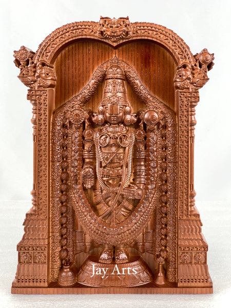 Sri Venkateswara (Lord Balaji) - Ash wood panel