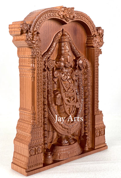 Sri Venkateswara (Lord Balaji) - Ash wood panel