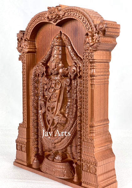 Sri Venkateswara (Lord Balaji) - Ash wood panel