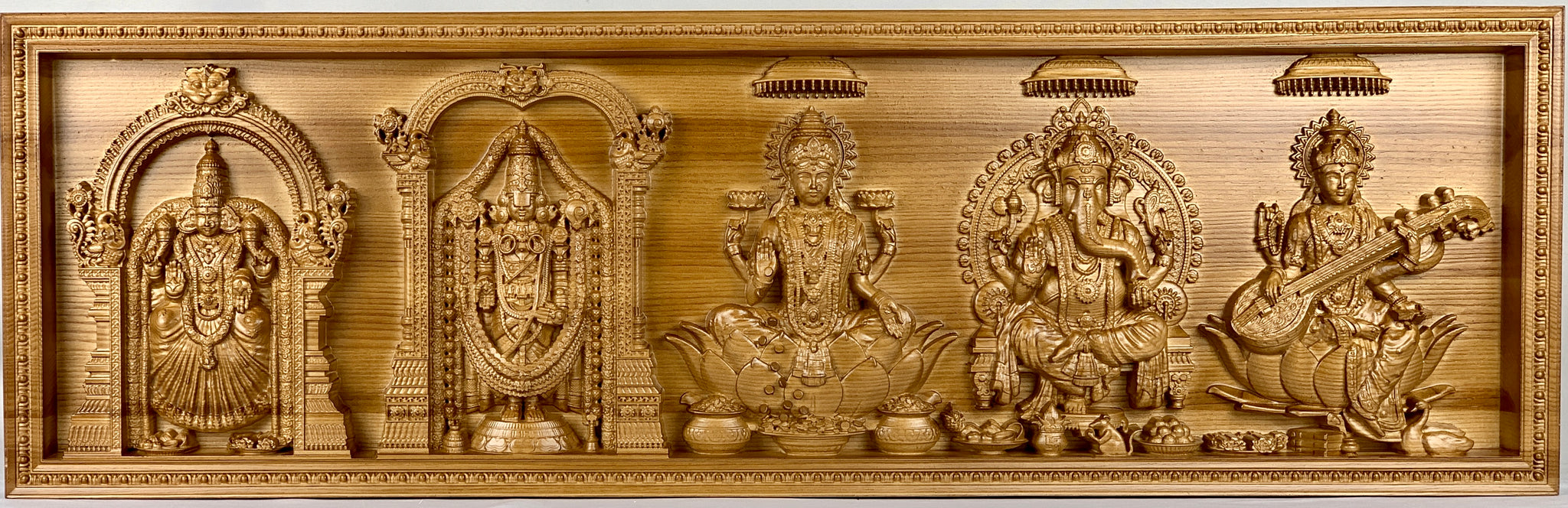 Hindu Divine Panel - Ash wood panel