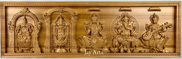 Hindu Divine Panel - Ash wood panel