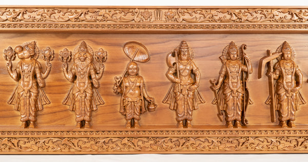 The Ten Incarnations of Lord Vishnu - The Grand Panel of Dasavataram