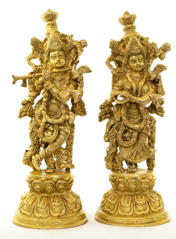 Lord Krishna with His Beloved Radha