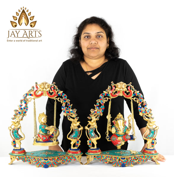 Lord Ganesh on a Swing