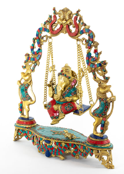Lord Ganesh on a Swing