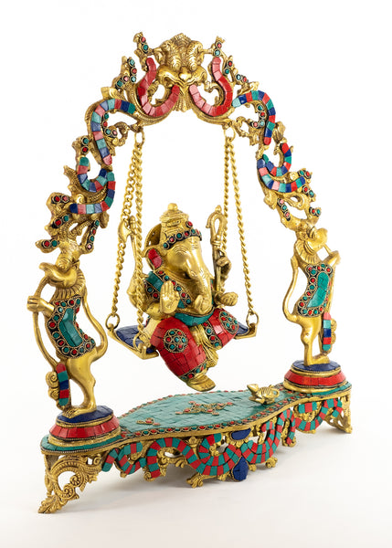 Lord Ganesh on a Swing