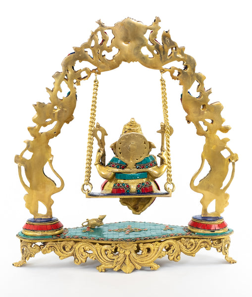 Lord Ganesh on a Swing
