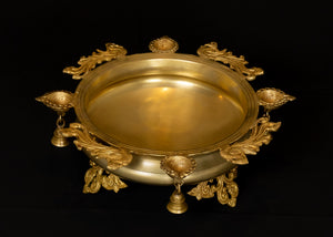 Mayur Urli with Lamps and Bells