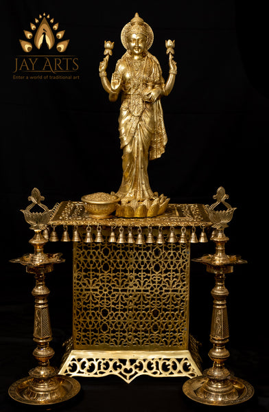 Goddess Mahalakshmi Standing on a Lotus