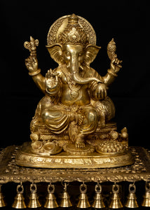 Lord Ganapathi seated with Modak