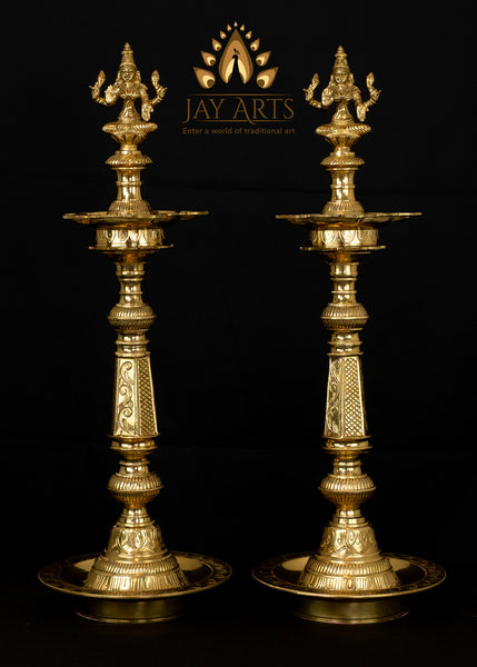 Goddess Lakshmi Lamp Set