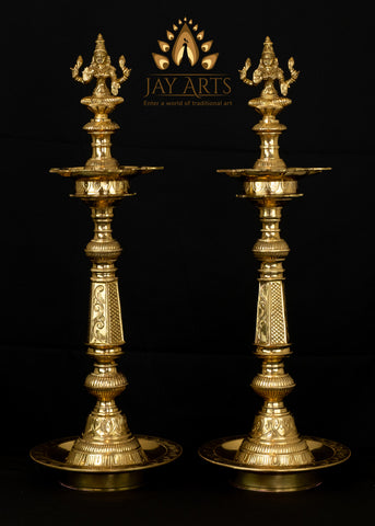 Goddess Lakshmi Lamp Set