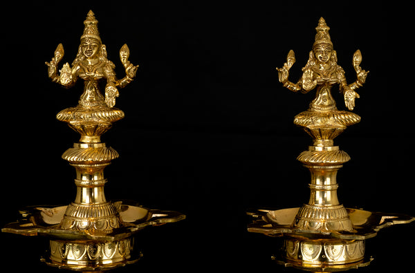 Goddess Lakshmi Lamp Set