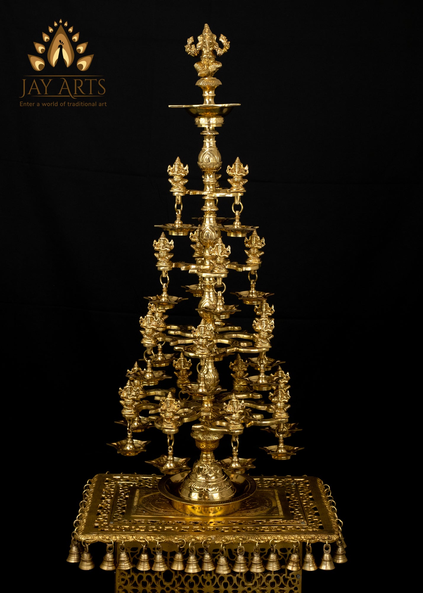 Lord Ganesh Multilayer Designer Lamp with Twenty Two Ganeshas