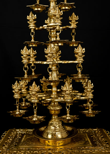Lord Ganesh Multilayer Designer Lamp with Twenty Two Ganeshas