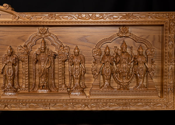 Arupadaiveedu - The Six Abodes of Lord Murugan (Ashwood Panel)