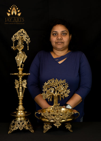 Flute Krishna Lamp (Single Lamp)