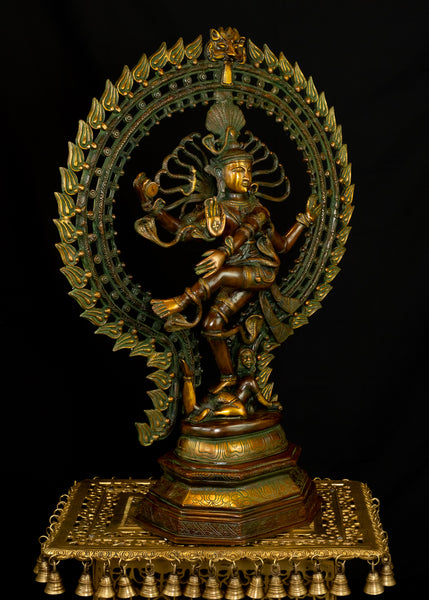 Lord Nataraja 30" - The Cosmic Dancer (Antique brown)