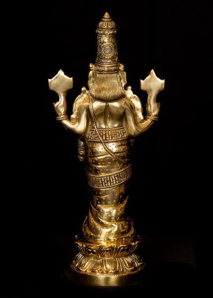 Sri Venkateswara on a Full Bloomed Lotus