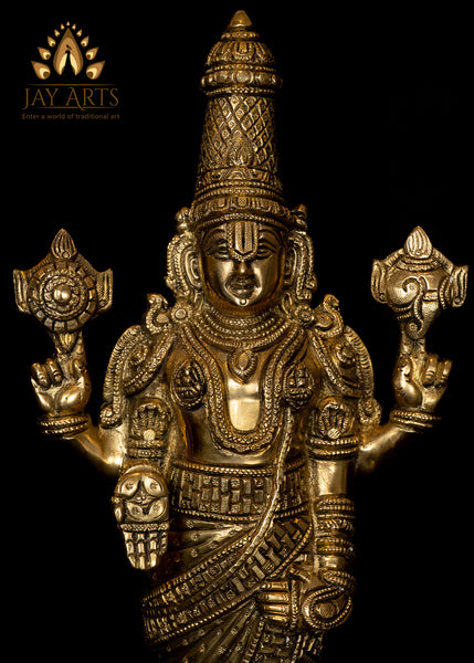Sri Venkateswara on a Full Bloomed Lotus
