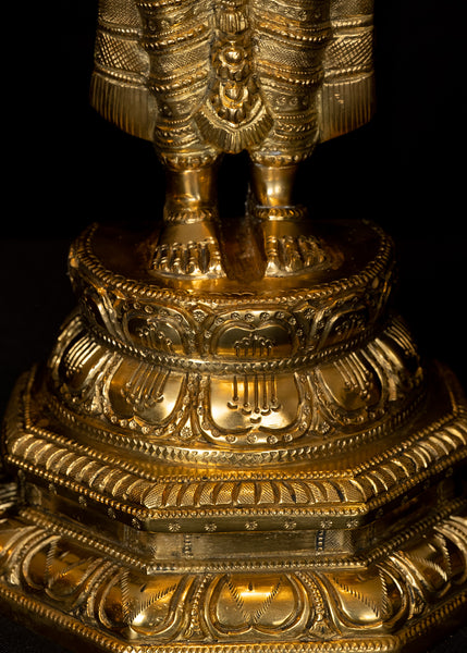 Lord Balaji Standing on a Double Lotus Pedestal