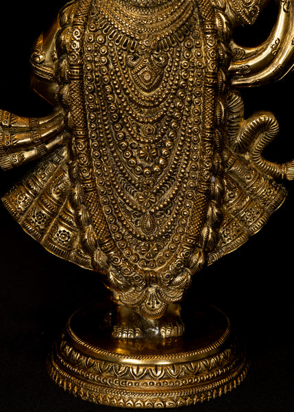 Shrinathji (Balak Krishna) 13" Brass Statue