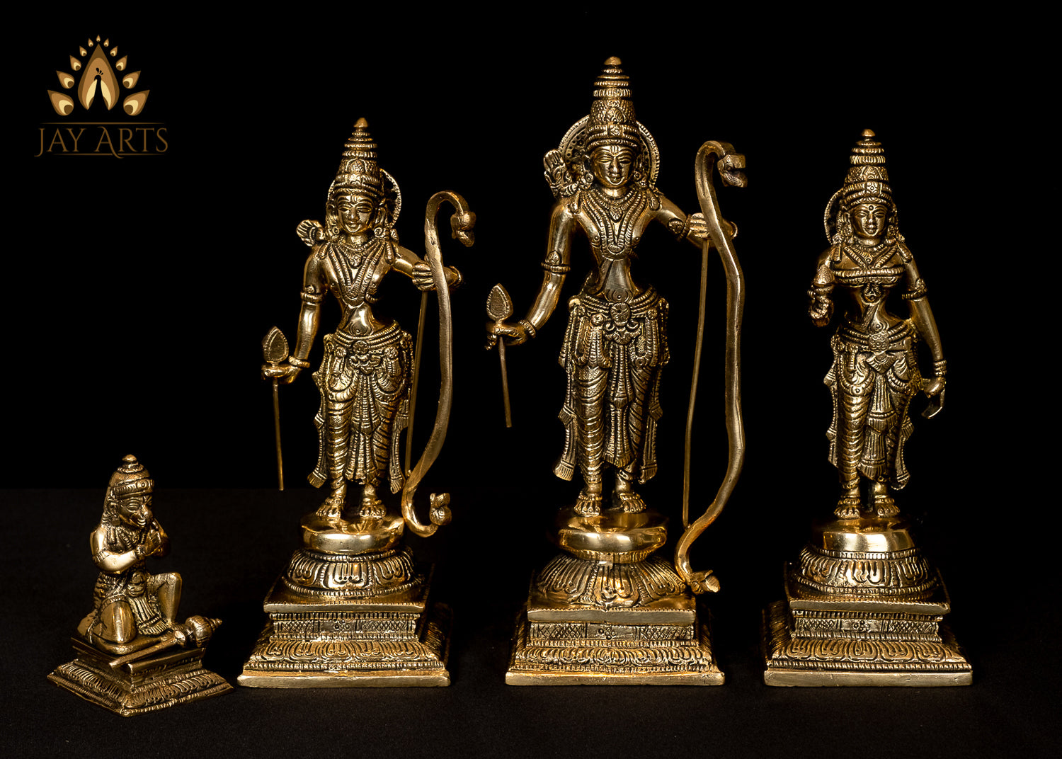 Ram Parivar 10" Brass Statue