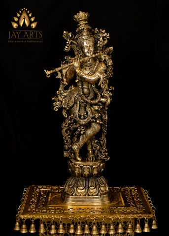 Sri Krishna - Vasudeva Putra 29" - An Avatar of Lord Vishnu (Antique finish)