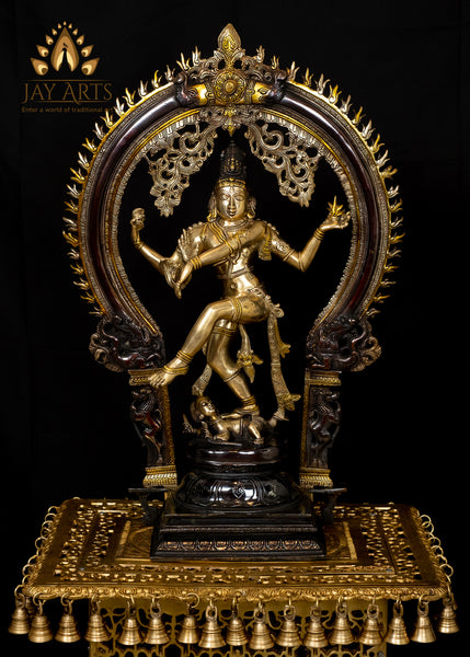 Brass Lord Nataraja 26" - Lord Shiva as the Lord of the Dance