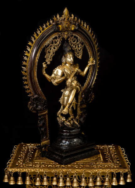 Brass Lord Nataraja 26" - Lord Shiva as the Lord of the Dance