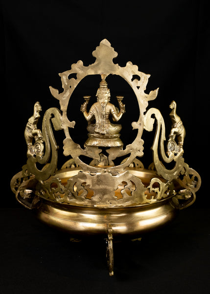 Ashta Lakshmi Bronze Urli 19" - A Grandeur Urli of the Eight Manifestations of Lakshmi Devi