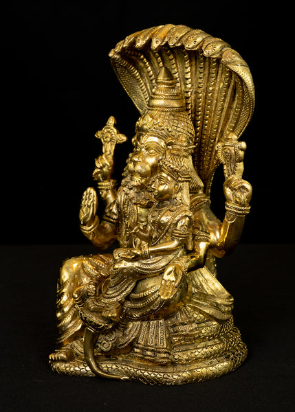 Brass Lakshmi Narasimha 11"