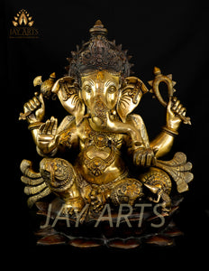 Chaturbhuja Ganesh 21" - The Benevolent God