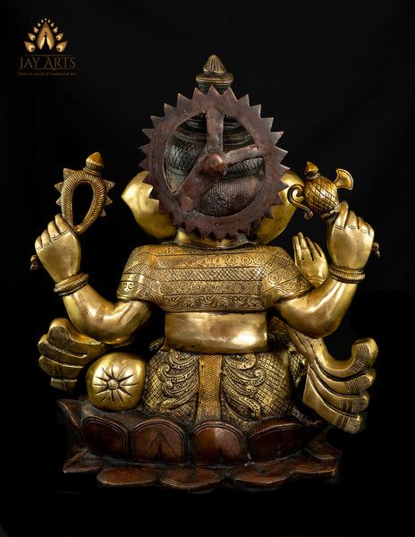 Chaturbhuja Ganesh 21" - The Benevolent God