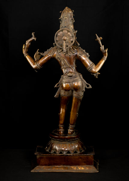 Lord Shiva as Chandrashekara (Lord of the Crescent Moon) - A Chola Style Sculpture