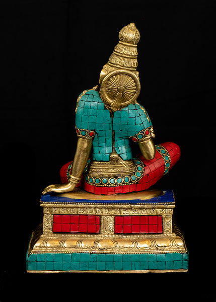 11" Goddess Parvathi Brass Statue