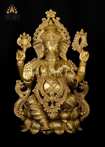 Shri Kamalasana Ganesh 21" - The God of Beginnings