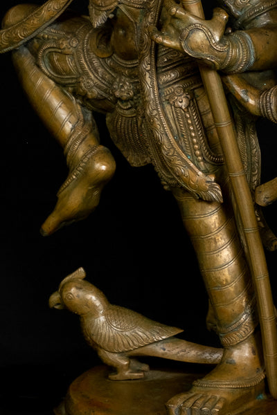 Rathi and Manmathan (Lord Kamadeva) 34” - The Hindu God of Love and Desire - Bronze Lost-Wax Method Sculpture