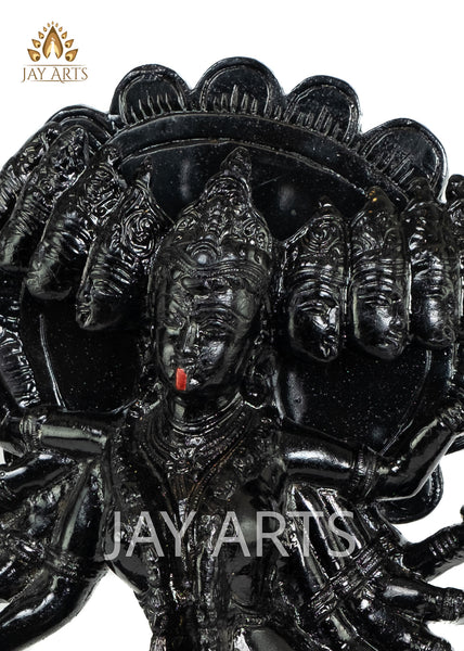 Mahakaali 15” Brass Statue - A Supreme Form of the Universal Mother and the Embodiment of Time (Kaala)