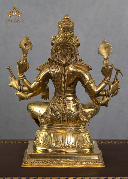 Goddess Varahi Amman (The Granter of Boons) 13" Brass Statue