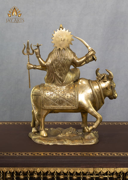 Shree Umiya Mata (Mother Goddess of the Universe) 13" Brass Statue