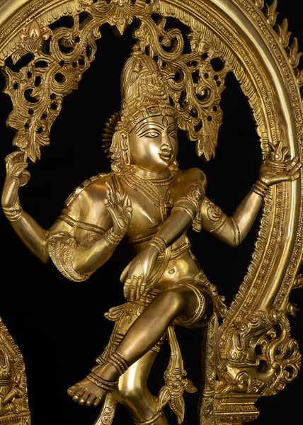 Lord Nataraja - Lord Shiva as the Lord of the Dance 26" Brass Statue