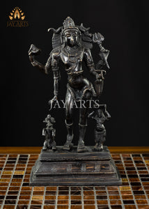 Bhikshatana Shiva 11" Brass Statue